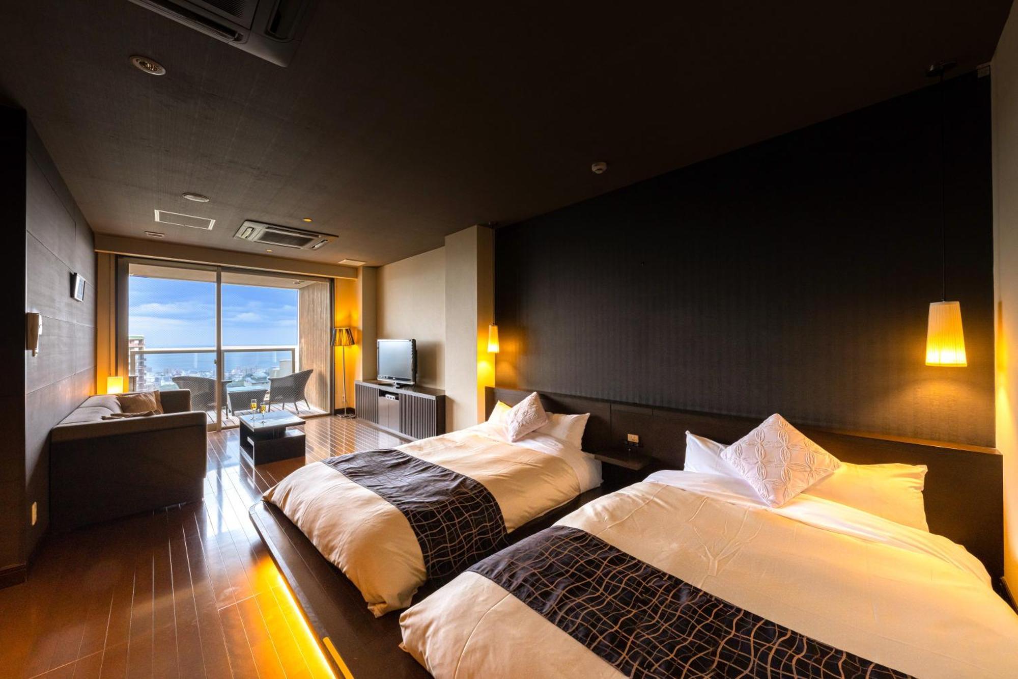 Ryotei Matsubaya Hotel Beppu Bagian luar foto
