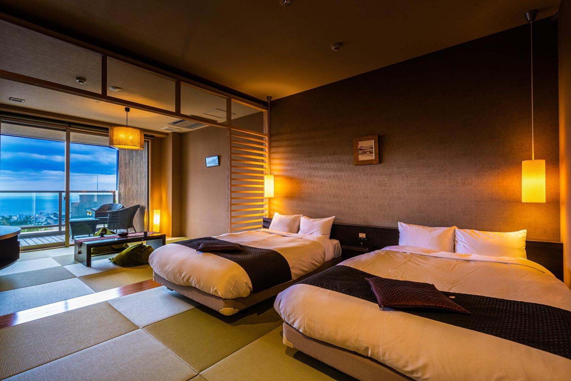 Ryotei Matsubaya Hotel Beppu Bagian luar foto